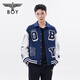 
BOY LONDON [Baseball Boy] Autumn Men and Women's Same Jacket Color Bundle Print Academy Style Fashion Baseball Uniform N12003 Navy Blue Regular L