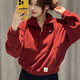 耐克（NIKE）外套女装春秋季运动服针织上衣半拉链卫衣套头衫FD4070-121 HV8465-677红色新年款 摇粒绒 S
