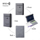 Cross-border RFID anti-theft brushing pu passport bag multi-purpose passport protection case certificate bag travel passport card bag brown