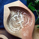 Zhenzao wooden large pattern Chinese New Year steamed bun mold handmade birthday peach steamed bun grinding tool birthday rice cake pasta raw pear wood lucky peach diameter 9cm about 100g