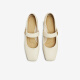 Los mejores 25 primavera retro Mary Jane zapatos de tacón grueso Toe Singles para mujeres M1509AQ5 beige 38
