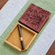 Jin Lanyu's new retro tea set accessories household tea box and tea knife three-piece set three-in-one universal tea tray tea box walnut large box + tea knife
