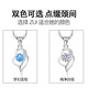 Ancient silver needle earrings for women 2025 new one-week earrings birthday gift for women light luxury niche high-end practical one-week earrings gift box + S999 pure silver necklace set