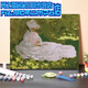 
Digital oil painting DIY Monet woman holding parasol Poppy flower painting hand-drawn painting fill color oil painting 1315 Poppy field Monet