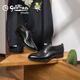 
Goldlion men's shoes business formal casual shoes simple and comfortable leather shoes 567810183ABB-black-41 size