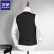 Luo Meng Suit Vest Men's Vest 2025 Summer New Thin Trendy Formal Business Casual Suit Vest Men's Blue Vest M Weight 105-125Jin Jin is equal to 0.5 kg Luo Meng Suit Vest Men's Vest 2025 Summer New Thin Trendy Formal Business Casual Suit Vest Men's Blue Vest M Weight 105-125Jin Jin is equal to 0.5 kg