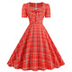 Han Feinus 80er Jahre Hepburn-Stil Retro Polka Dot Rock Bar Tanz Performance Hochzeit Morgen Robe Hong Kong Style Goddess-Sensual-Kleid JY15763 S