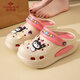 Yu Zhaolin (Yuzhaolin) Lochschuhe für Frauen Sanrio Echt genehmigte dick-beheizte Höhe-verstärkte Hausschuhe YE684 Orange 37/38