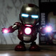 The best electric singing and dancing Iron Man robot toys for children, boys, babies, babies, 0-1 years old, girls, babies, 3 boys, dance Iron Man robots, gift box set, 4 songs, upgraded charging version + 3 rechargeable batteries + screwdriver