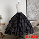 Gu Xicen Lolita bustle long flower wedding large fish bone support super puffy adjustable princess tutu skirt wedding dress petticoat support four circles 95cm