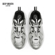 Deep Breath Tief Atem Frauenschuhe Leichte Sportschuhe Low Top Gurt Freizeit Travel Daddy Schuhe Ax12247 Silbergrau Reis 36