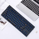 Belly spirit mk870 blackberry side engraving mechanical keyboard Bluetooth wired wireless Bluetooth customized computer game silent office [single mode] Obsidian + pure black side engraving keycap KTT tea shaft [Tianjin Oil]