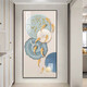 Nuevo estilo Resumen Decoración Pintura de jiuyu Imagen moderna de estilo minimalista Corredor Aisle Fondo de pared Pintura colgante de cristal Mural TXMG11143 60*120 Ancho de pared 80-90cm Aleación de aluminio negro elegante
