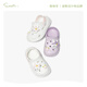 Zapatos de agujero de niña de los mangueras de las niñas de los mangueras de verano de verano sandalias de los pies de los pies lindas zapatillas lilas lilas 180