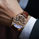 Internet celebrity popular business watch quartz sports watch casual belt men's and women's watch brown
