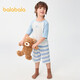 Balabala children's pajamas set spring and summer air conditioning suits for boys and girls home clothes for children small children 209225171201