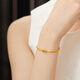 Liufu Jewelry Fuman Heirloom Foot Gold Ruixiang Pattern Tube Bead Colored Craft Gold Bead Gold Bracelet Priced F48G0033DS 6.27 grams (including labor cost 897 yuan)