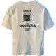 Qianji (QIANJI) high-end short-sleeved T-shirt for men in summer loose large-size five-point sleeve T-shirt 2025 new trend printed top for men white [JSW9920] XL suitable for 124-140Jin [Jin equals 0.5 kg] wear