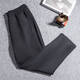 Pantalones de li ning Men's 2025 Spring New Loose Sports Loose Retrase Pantalones casuales atados Pantalones con capucha negros AKLV683 Fit LOLE AKLV683-1 Negro XL