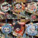 Keychain: Demon Child Gift Peripheral Bell Nezha acrylique Cartoon Star School Sac SEA Pendent 1 Set 6 [6 Modèles moyen]