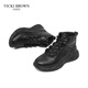 
VICKI BROWN [French brand] Martin boots men's high-end soft sole soft face casual shoes 2025 spring versatile comfortable men's boots black 41