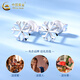 CHINA GOLD Snowflake Earrings PT950 Platinum New Earrings Women's Light Luxury Valentine's Day Birthday Gift for Girlfriend and Wife Platinum Snowflake Earrings About 1.4g