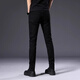ROMON high-end pure black jeans for men in summer thin slim fit and slim 9-point pants trendy casual pants for men 902 black regular size 31 waist circumference 2 feet 4 suitable for around 120-130 Jin [Jin equals 0.5 kg]