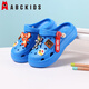 ABC Kids Kids's Hole Zapatos para zapatillas para niños y niñas para sandalias de verano para bebés Soft Sole No-Slip Beach Shoes 8504 Azul 28-29