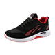 Chaussures de sport d'été Chaussures de course pour hommes Mesh talons bas chaussures décontractées pour hommes respirant non-glissement résistant à la semelle douce chaussures de travail 802 noir 41