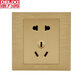 Pobinet de commutateur Delixi CD831 Champagne Gold Brushed Gold 86 Cacheté à trois trous à trois trous Interrupteur d'alimentation à deux trous Open Double contrôle 1