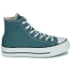 Converse Women's Zapatos gruesos de lienzo elevado zapatos deportivos CHUCK GREEN 2025 Nuevas zapatillas de zapatillas A12596c verde 36