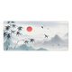 Drei-Farben-Katze Chinesische Blumen- und Vogel mit großer Maus-Pad-Jungen und Mädchen Literary Ins Style Office Desktop Matte Computer Keyboard Pad können angepasst werden, um hochwertig eingedickte Lockkanten Anti-Schlupf 13596 Sonnenaufgang 60 cm x 30 cm x 3 mm