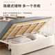 Qiyi [eintägiges schnelles Haar] Sofa-Bett Kleine Wohnung, One-in-One-Dual-Purple-Multifunktionsfunktionsfunktionsfisches einfach