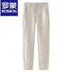 Lomon linen pants men's 2025 summer new loose versatile trousers, thin linen breathable straight casual pants, khaki [high quality] 33