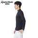 Taylormade泰勒梅高尔夫服装男士2025新款春秋防风保暖golf上衣长袖打底衫 M13118 白色 L