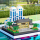 Neue Produkte und neue Produkte von vier berühmten Universitäten Tsinghua Peking University Studenten Gedenk Ornaments School Building Block Assembly Toys 6629-2 Peking University