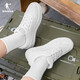 Jordan Little White Dragon Herrenschuhe Sommer Little weiße Schuhe atmungsaktiv dicker Sohle erhöhte Freizeitschuhe Herren Sportschuhe