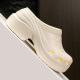
She enjoys her enjoys hole shoes women's beach shoes sandals thick sole high heels outside slippers TQ698 Khaki 39/40