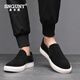 
SNGUNY high-end light luxury brand casual shoes men's breathable spring and autumn new loafers men's canvas shoes men's board shoes men's black 41