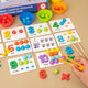Xingtang Children's Early Education Toys Focus Hand-Eye Koordinationstraining Auswahl Perlen pflücken Perlen Baby Digital Montessori Number Operation pflücken Perlen + 210 Magnetpuzzle