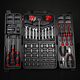 Tuowei socket wrench set tool box 129-piece set screwdriver hexagonal auto repair pliers ratchet household 780031