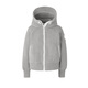 Canada Gans Chilliwack Frauen weißes Label Wolle Wolle Fleece Jacke Bomber Jacke große Gänsejacke 7102W1 1342 Blumengrau Silber Birke M.