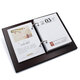 Customized 2025 wooden desk calendar rack company gift boss simple business notes calendar office desk pen holder 25 years 1316 wooden rack + large Chinese academic core - without pen