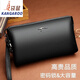 Kangaroo Password Pack 2025 New Men's Clutch Hands-Hand Anti-theft Password Lock Husband Large Capacity Wallet Men's Long Style Bag Flagship-Brown Password Lock Gathering Pack