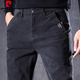 Pierre Cardin Autumn Casual Pants Men sueltos Sports Sports Sports 2025 Primavera y otoño NUEVA MARCHA TRENDIA NEGRO Pantalones Men 653 Negro 28