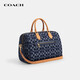 Coach 25 New Rowan Series Sac féminin Boston Boston Light Luxury Areader Sac à main Sac à main à l'ancienne pour petite amie Blue Cy699-IMXIA (grande taille)
