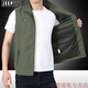 Jeep Spirit Casual Chaleco Men usa chaleco de secado rápido para el otoño al aire libre ropa de caballo transpirable hombres papá fotografía al aire libre chaleco de pesca khaki 2xl
