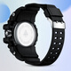Peak Watch Men's Waterproof Student Luminoso Student Multifuncional Electronic Watch Students High School Temperament Fashion Casual Sports Watch YB14117J2 [blanco y negro]