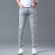 CALVIN KLEIN JEANS牛仔裤男高端复古夏季新款时尚修身弹力直筒怀旧轻奢长裤子 CK1105-D373-银灰色 32 (腰围2.5尺)