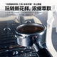 柏翠小方pro3833/3899咖啡机无底手柄意式咖啡萃取58mm三耳不锈钢 柏翠58三耳款-榉木B【不锈钢】